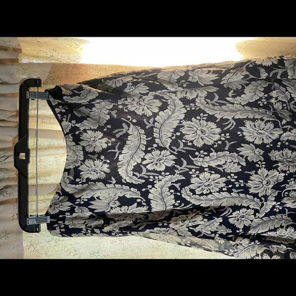 Lauren Ralph Lauren Silk Midi Floral Skirt 18 W - Picture 8 of 9